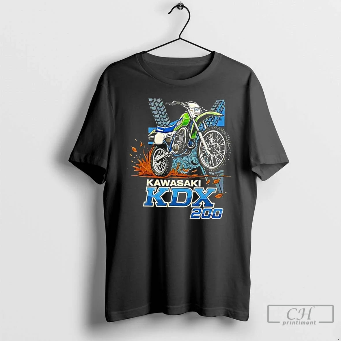 Classic Kawasaki Kdx 200 Moto - T-Shirt, Sweatshirt, Hoodie