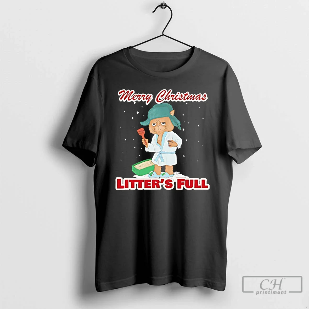 Classic Litters Full Merry Christmas Cat - T-Shirt, Sweatshirt, Hoodie