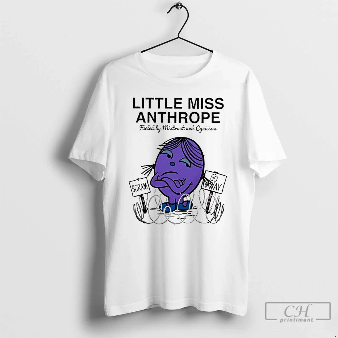 Classic Little Miss Anthrope Fueled Mistrust And Cynicism - T-Shirt, Sweatshirt, Hoodie