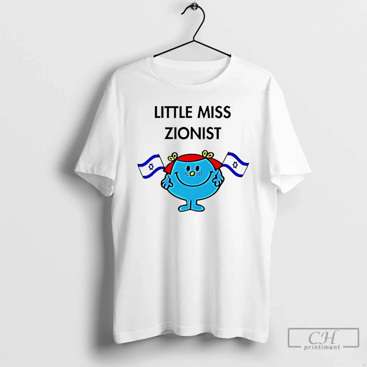 Classic Little Miss Zionist Jew Flag - T-Shirt, Sweatshirt, Hoodie