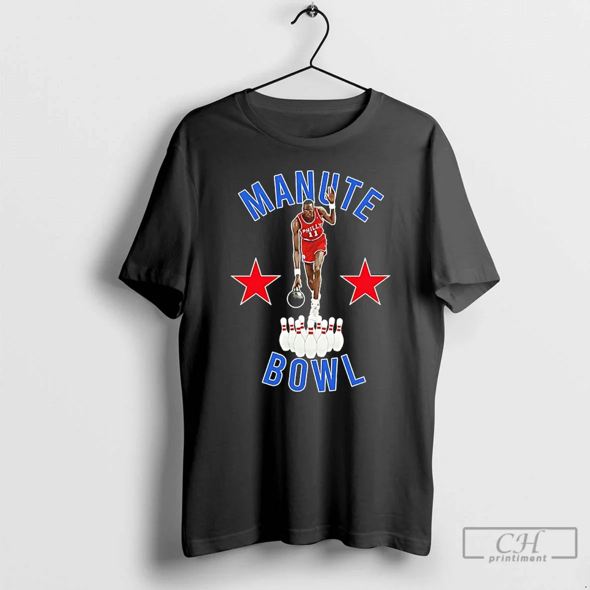 Classic Manute Bol Philadelphia 76ers Bowling Minute Manute - T-Shirt, Sweatshirt, Hoodie