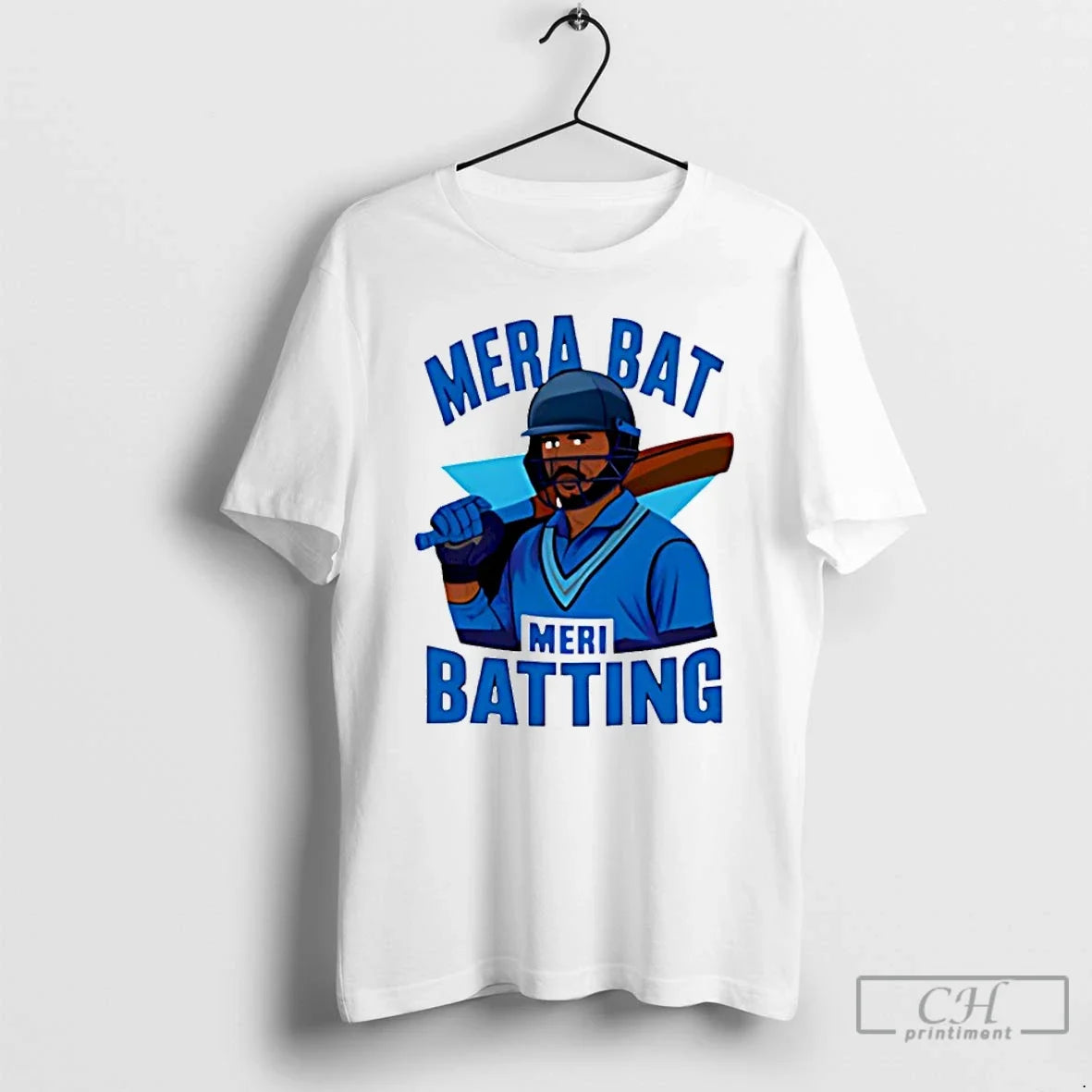 Classic Mera Bat Meri Batting Hindi Phrase In India For Cricket - T-Shirt, Sweatshirt, Hoodie