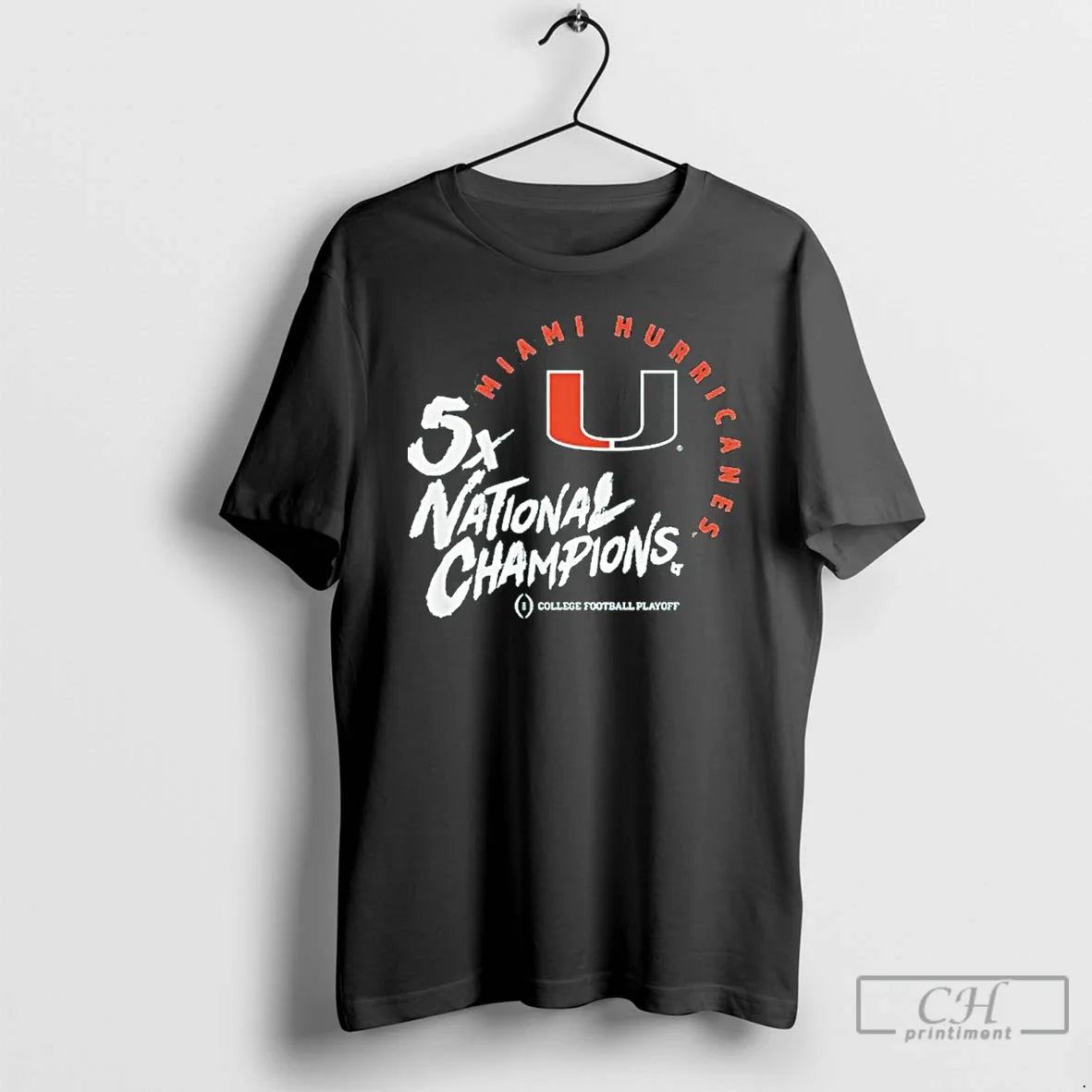 Classic Miami Football 2025 Cfp Five Time National Champions - T-Shirt, Sweatshirt, Hoodie