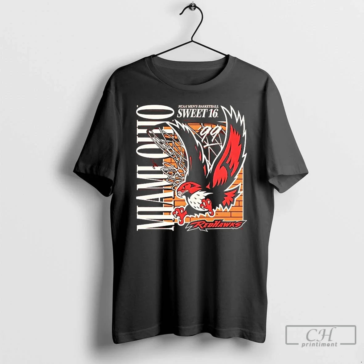 Classic Miami Redhawks 1999 Sweet Sixteen Ncaa Mens Basketball Unisex T-shirt, Sweatshirt, Hoodie, Long Sleeve Tee - T-Shirt, Sweatshirt, Hoodie