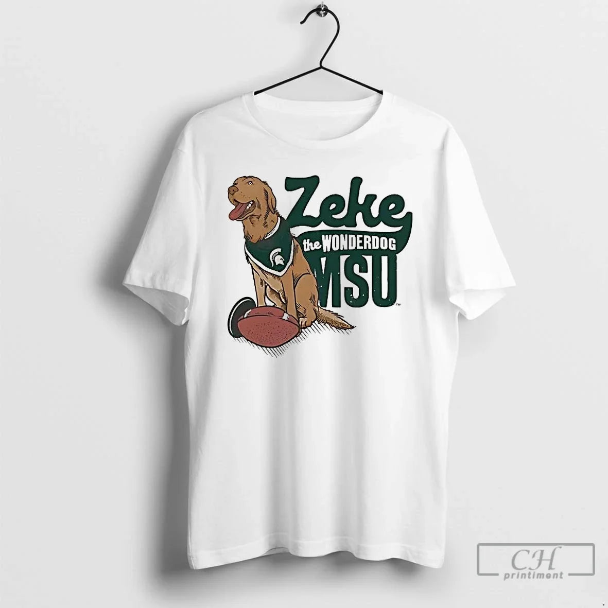 Classic Michigan State Spartans Zeke The Wonderdog Msu Mascot - T-Shirt, Sweatshirt, Hoodie