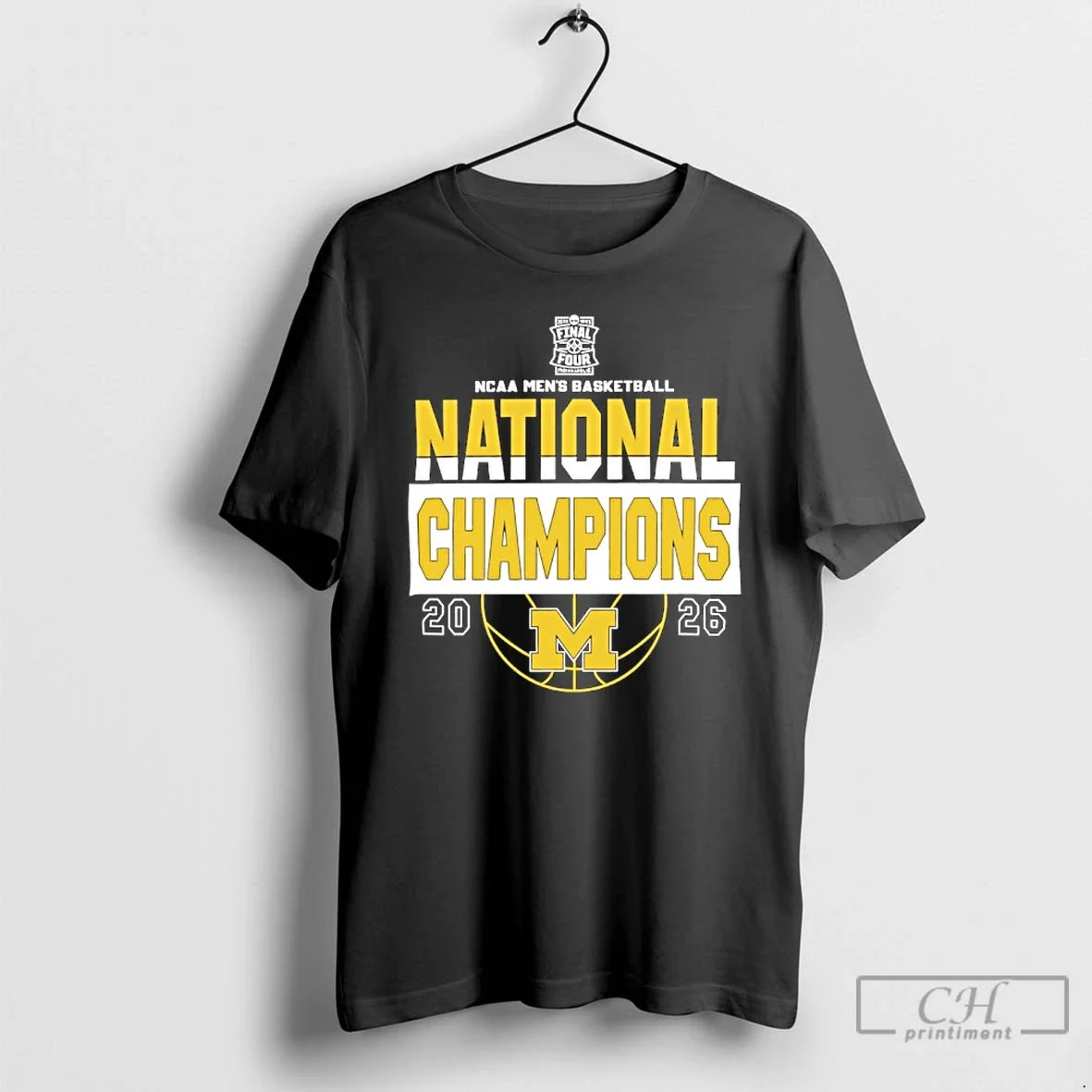 Classic Michigan Wolverines Win 2026 Ncaa Mens Basketball National Champions Unisex T-shirt, Sweatshirt, Hoodie, Long Sleeve Tee - T-Shirt, Sweatshirt, Hoodie