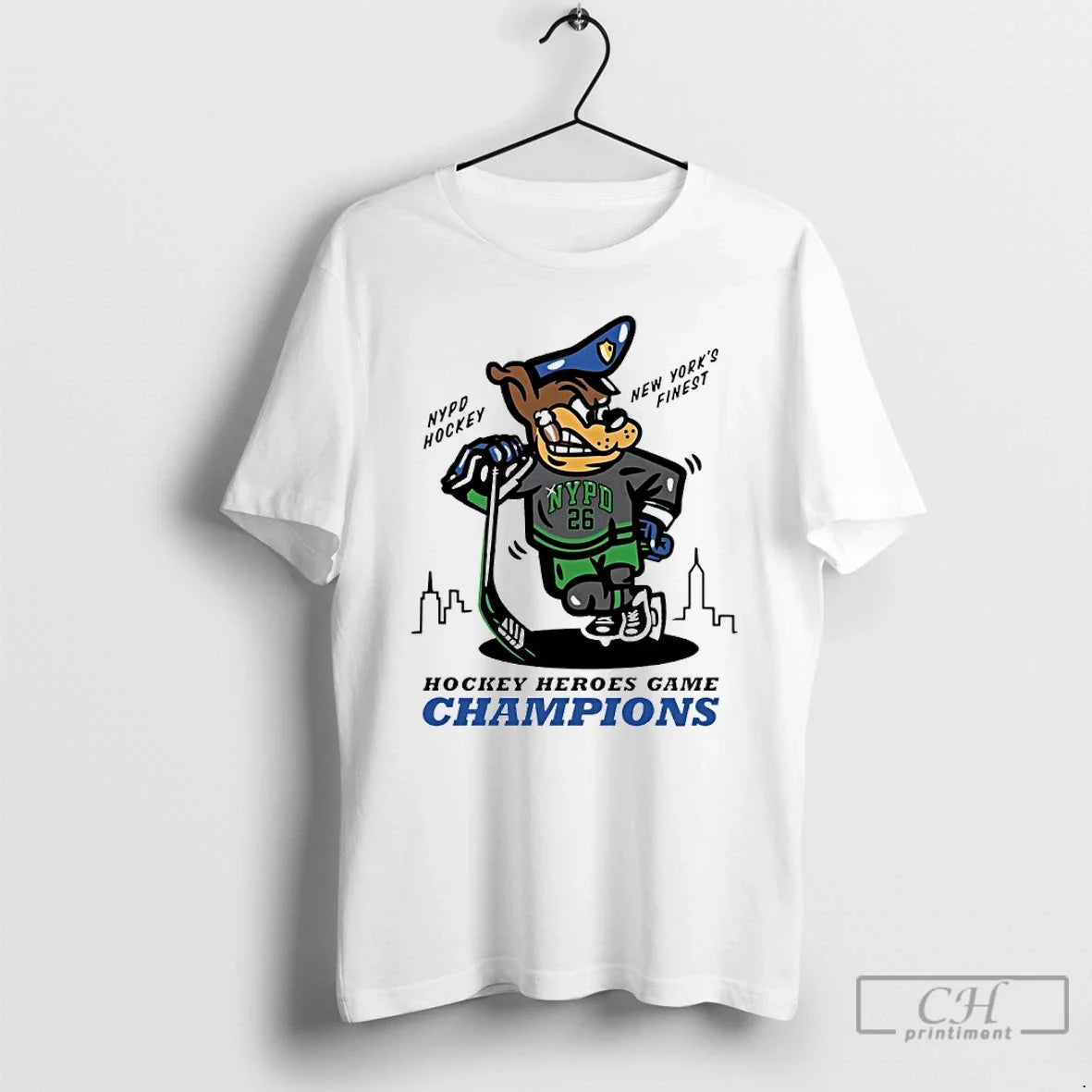 Classic Nypd Hockey New York Finest 2026 Heroes Game Champions Unisex T-shirt, Sweatshirt, Hoodie, Long Sleeve Tee - T-Shirt, Sweatshirt, Hoodie