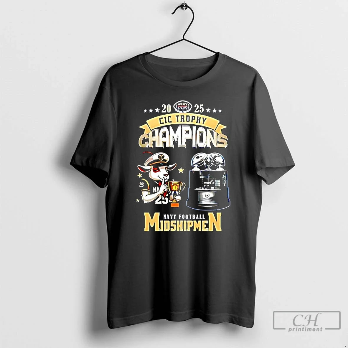 Classic Navy Midshipmen 2025 Commander In Chiefs Trophy Champions - T-Shirt, Sweatshirt, Hoodie