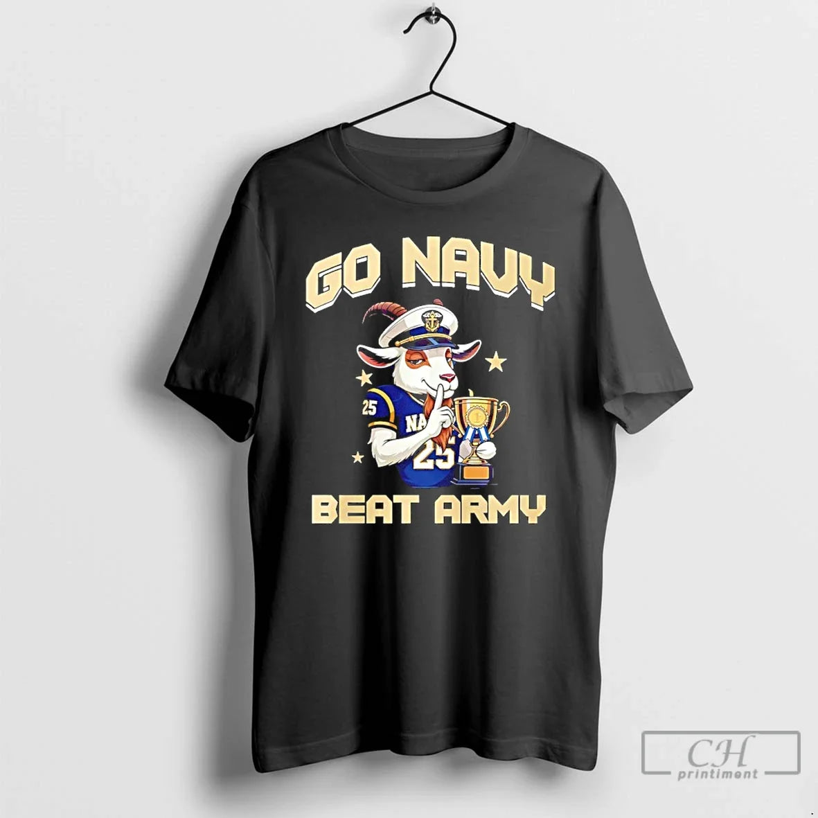 Classic Navy Midshipmen Football 2025 Cic Trophy Champions Go Navy Beat Army Mascot T Shirts - T-Shirt, Sweatshirt, Hoodie