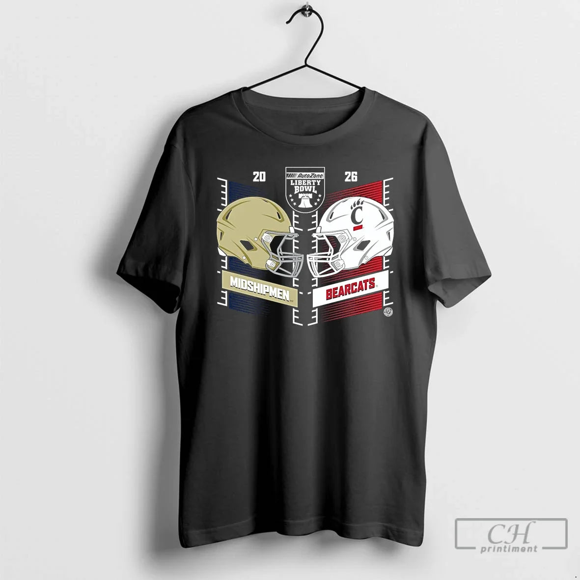 Classic Navy Midshipmen Vs Cincinnati Bearcats 2026 Autozone Liberty Bowl Head To Head T Shirts - T-Shirt, Sweatshirt, Hoodie