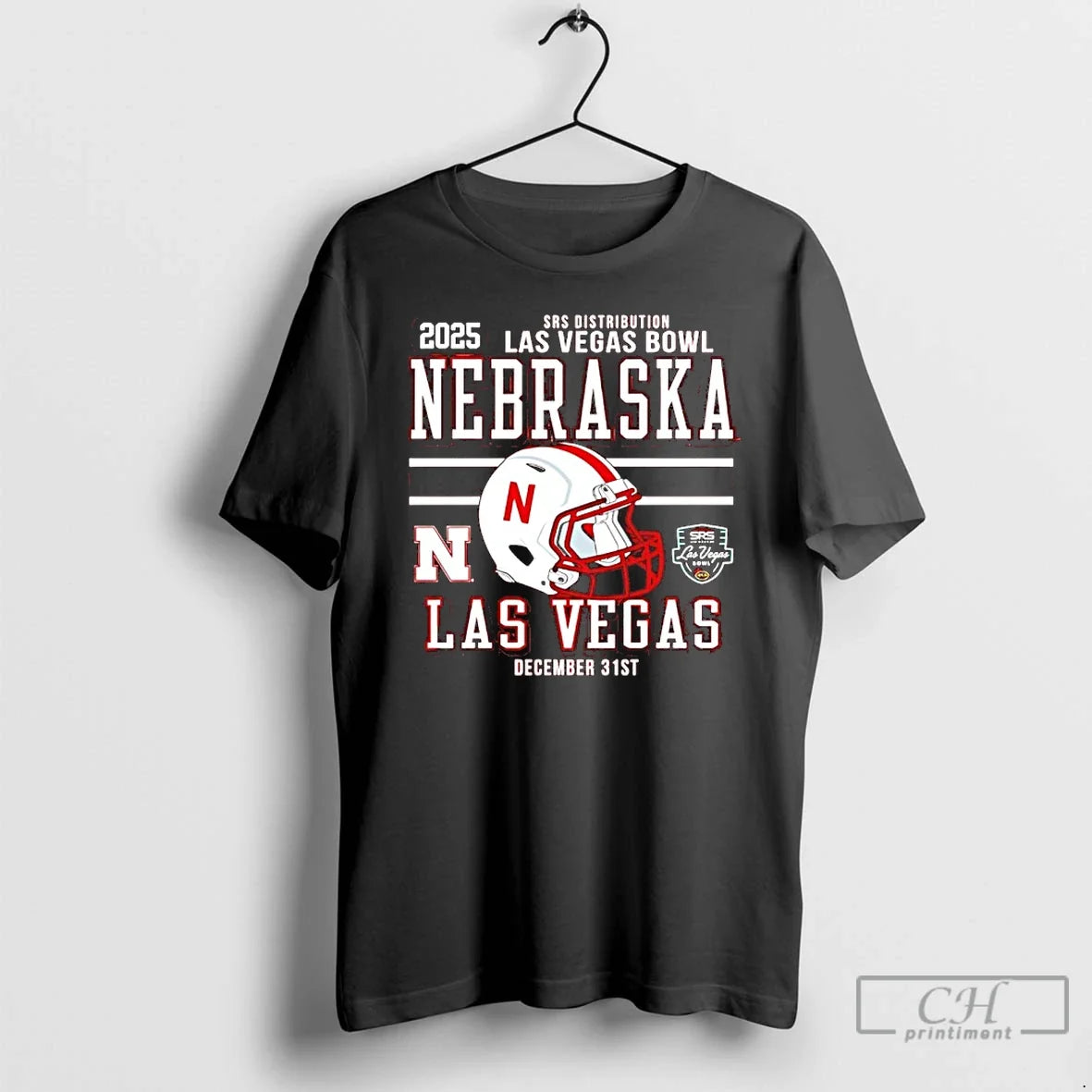 Classic Nebraska Cornhuskers 2025 Las Vegas Bowl Bound Helmet - T-Shirt, Sweatshirt, Hoodie