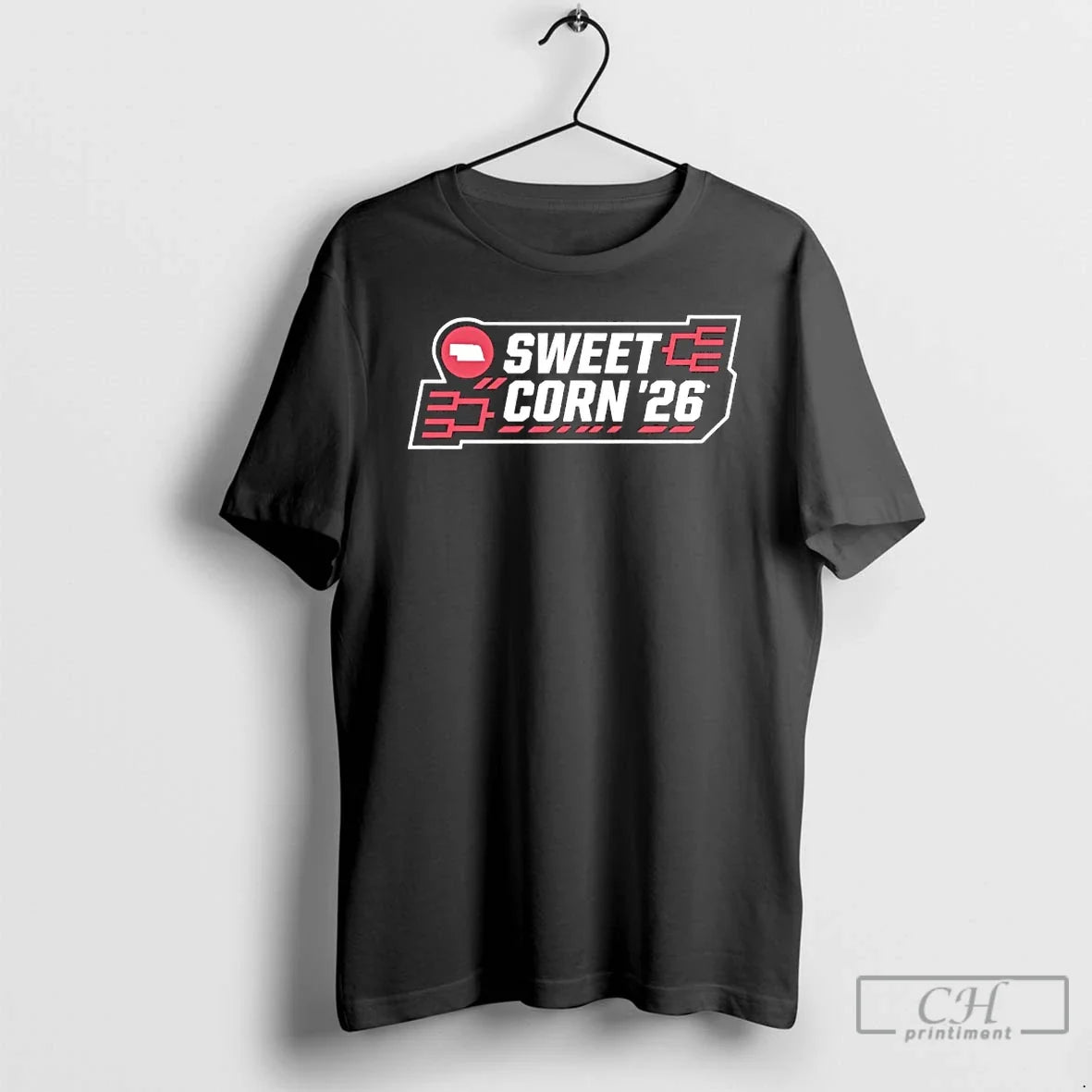 Classic Nebraska Sweet Corn 26 March Madness Parody Logo Unisex T-shirt, Sweatshirt, Hoodie, Long Sleeve Tee - T-Shirt, Sweatshirt, Hoodie