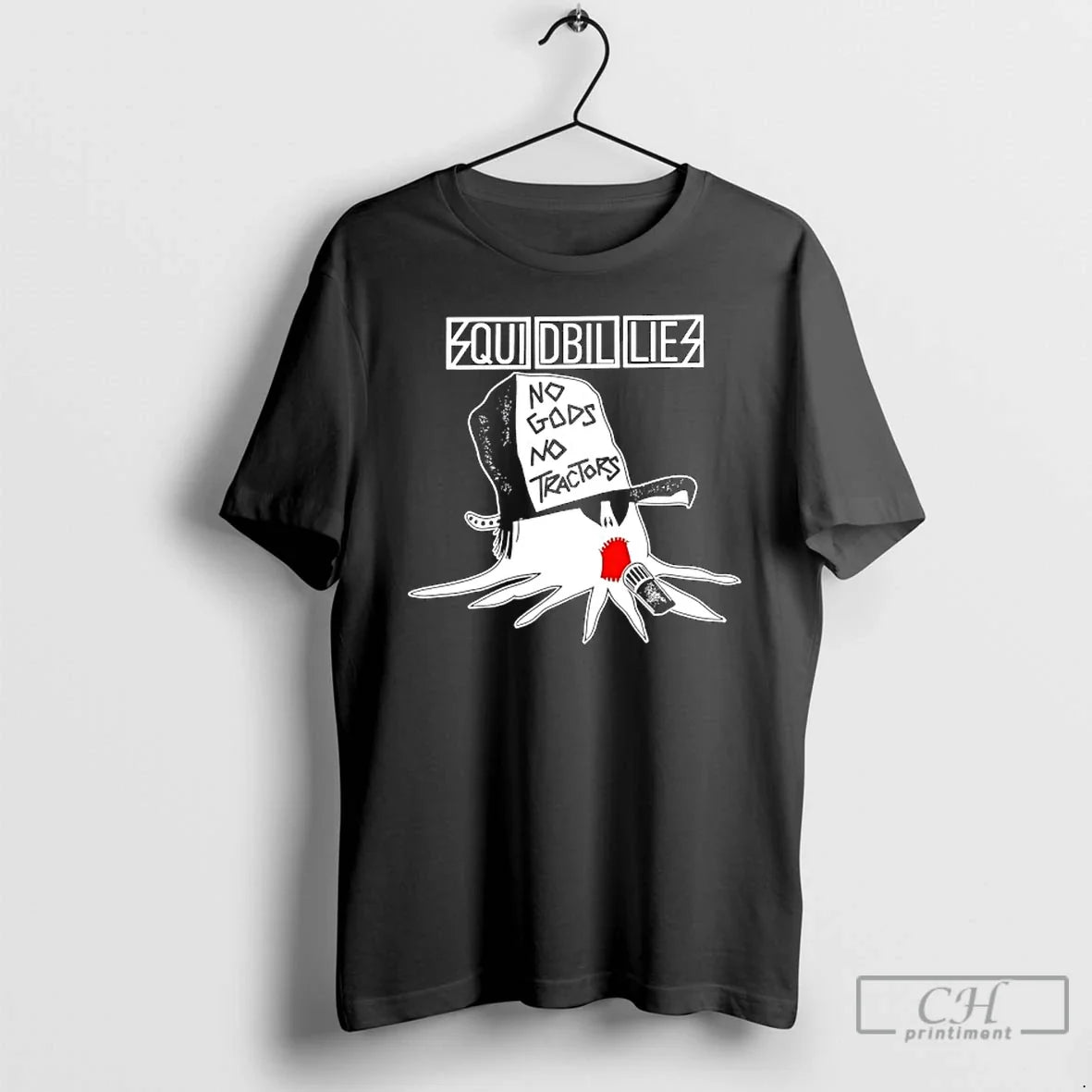 Classic No Gods No Tractors Squidbillies - T-Shirt, Sweatshirt, Hoodie