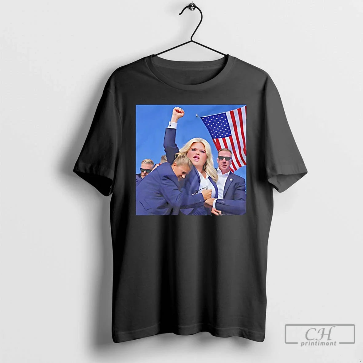 Classic No Kings Protest Trump Shot Parody Unisex T-shirt, Sweatshirt, Hoodie, Long Sleeve Tee - T-Shirt, Sweatshirt, Hoodie