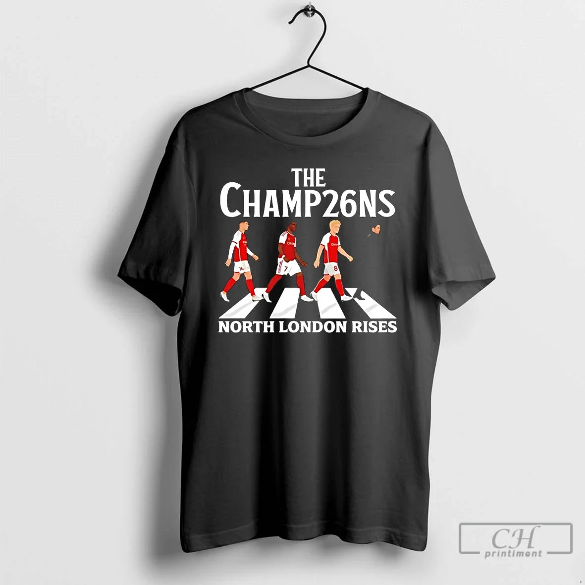 Classic North London Rises Football The Champions - Adult & Kids T-Shirts, Sweatshirts & Hoodies apparel design preview 1