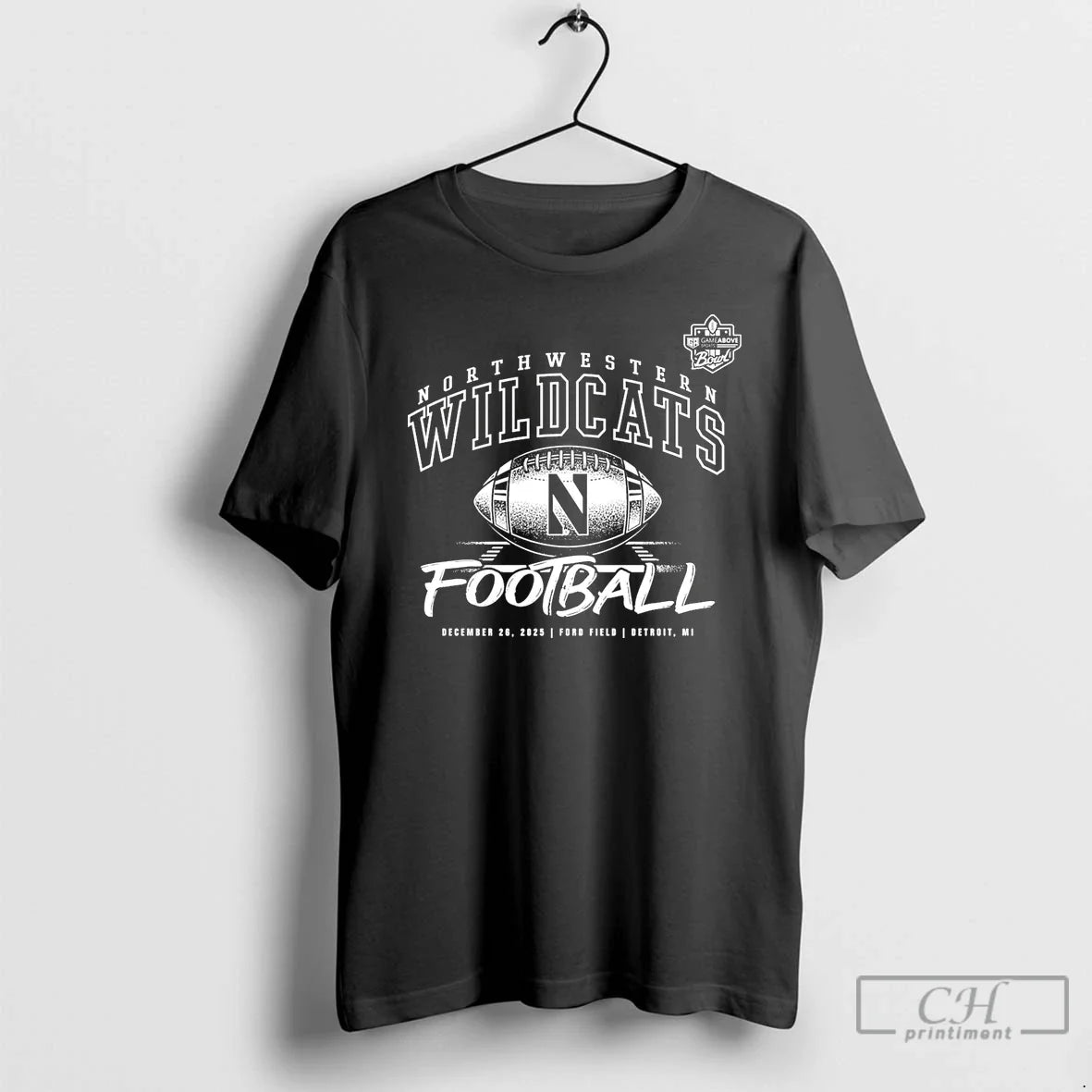 Classic Northwestern Wildcats 2025 Gameabove Sports Bowl Football - T-Shirt, Sweatshirt, Hoodie