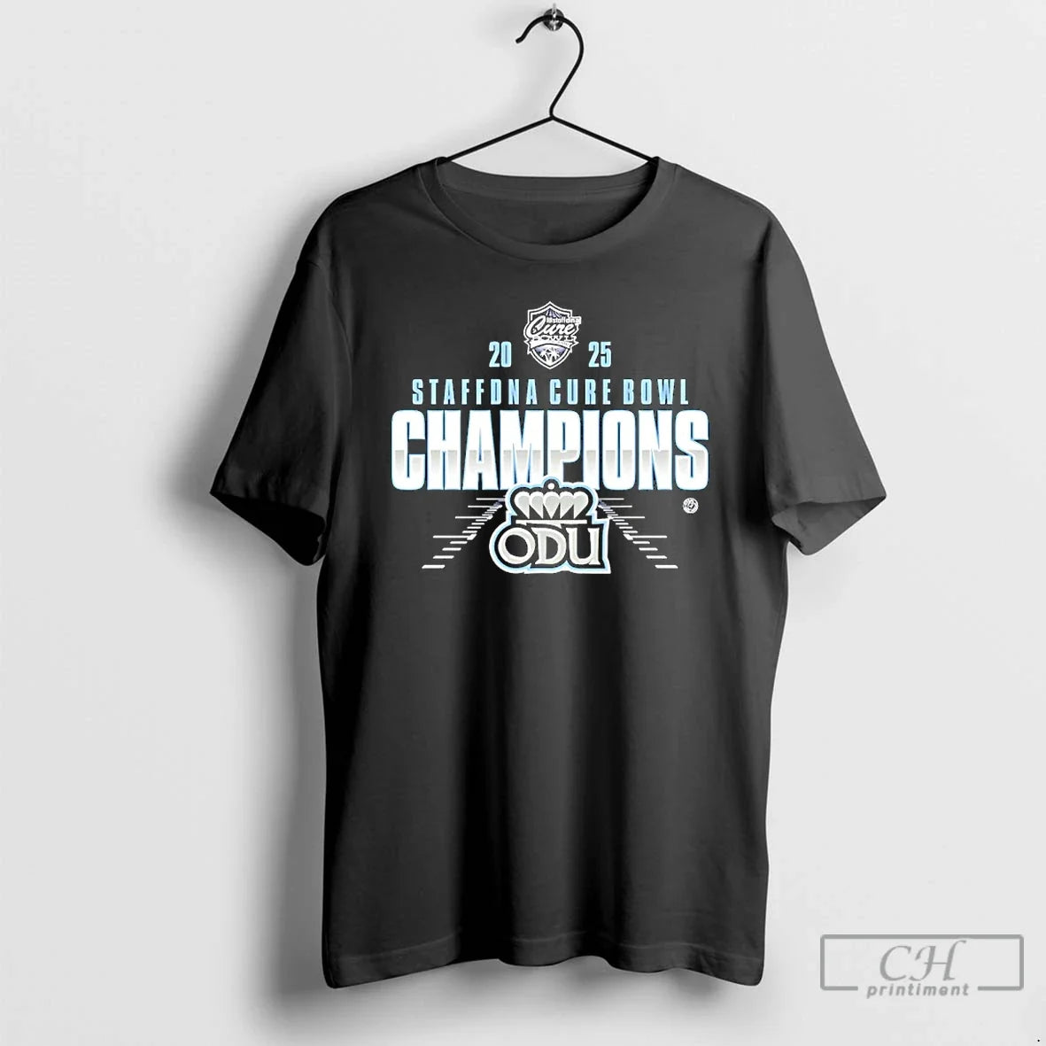 Classic Old Dominion 2025 Staffdna Cure Bowl Champions - T-Shirt, Sweatshirt, Hoodie