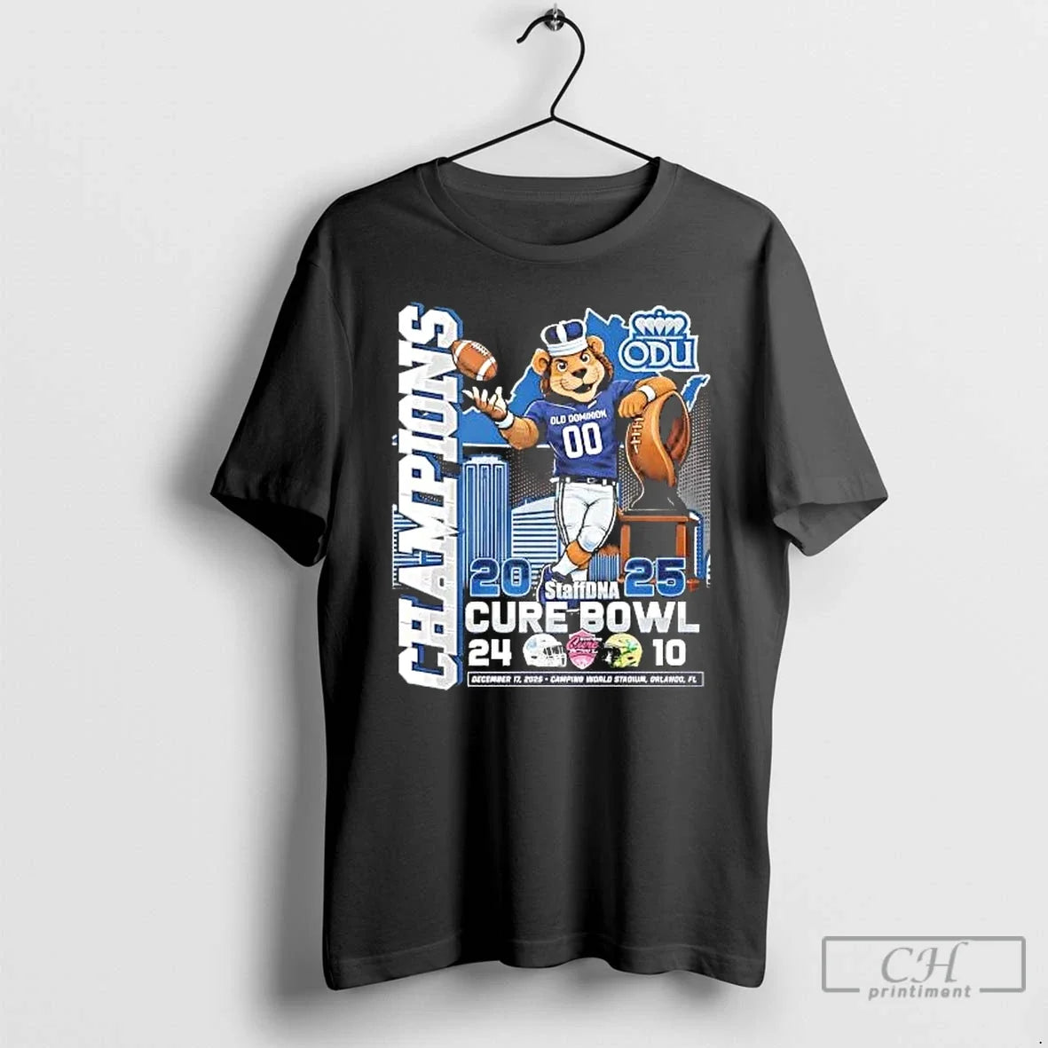 Classic Old Dominion Monarchs 025 Staffdna Cure Bowl Champions - T-Shirt, Sweatshirt, Hoodie