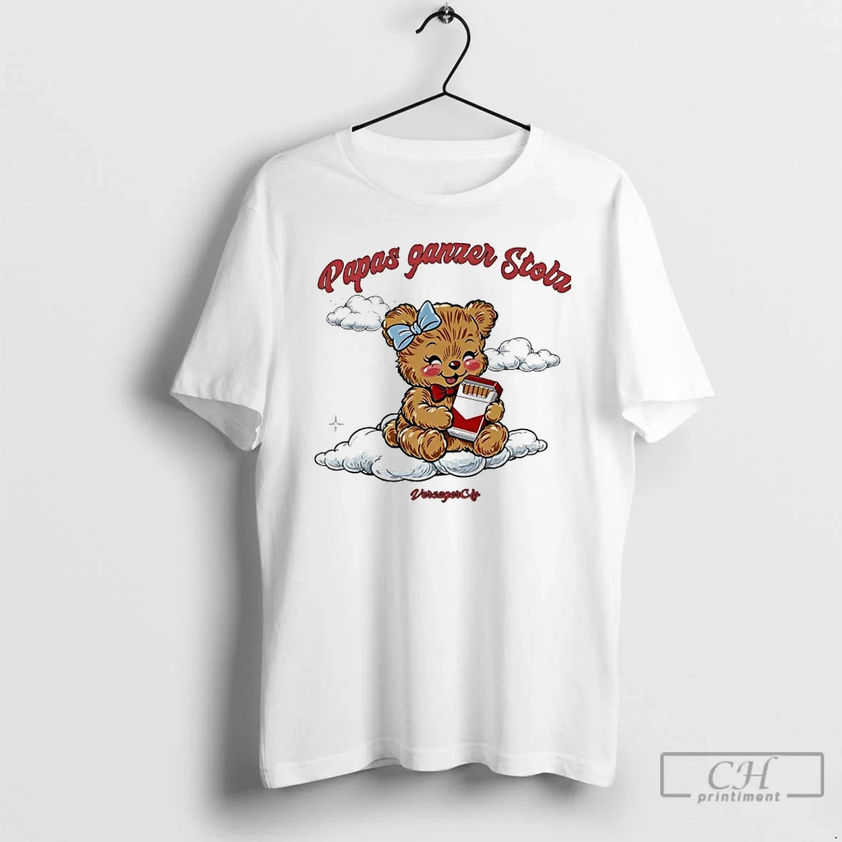Classic Papas Ganzer Stolz Cat Cigar Unisex T-shirt, Sweatshirt, Hoodie, Long Sleeve Tee - T-Shirt, Sweatshirt, Hoodie