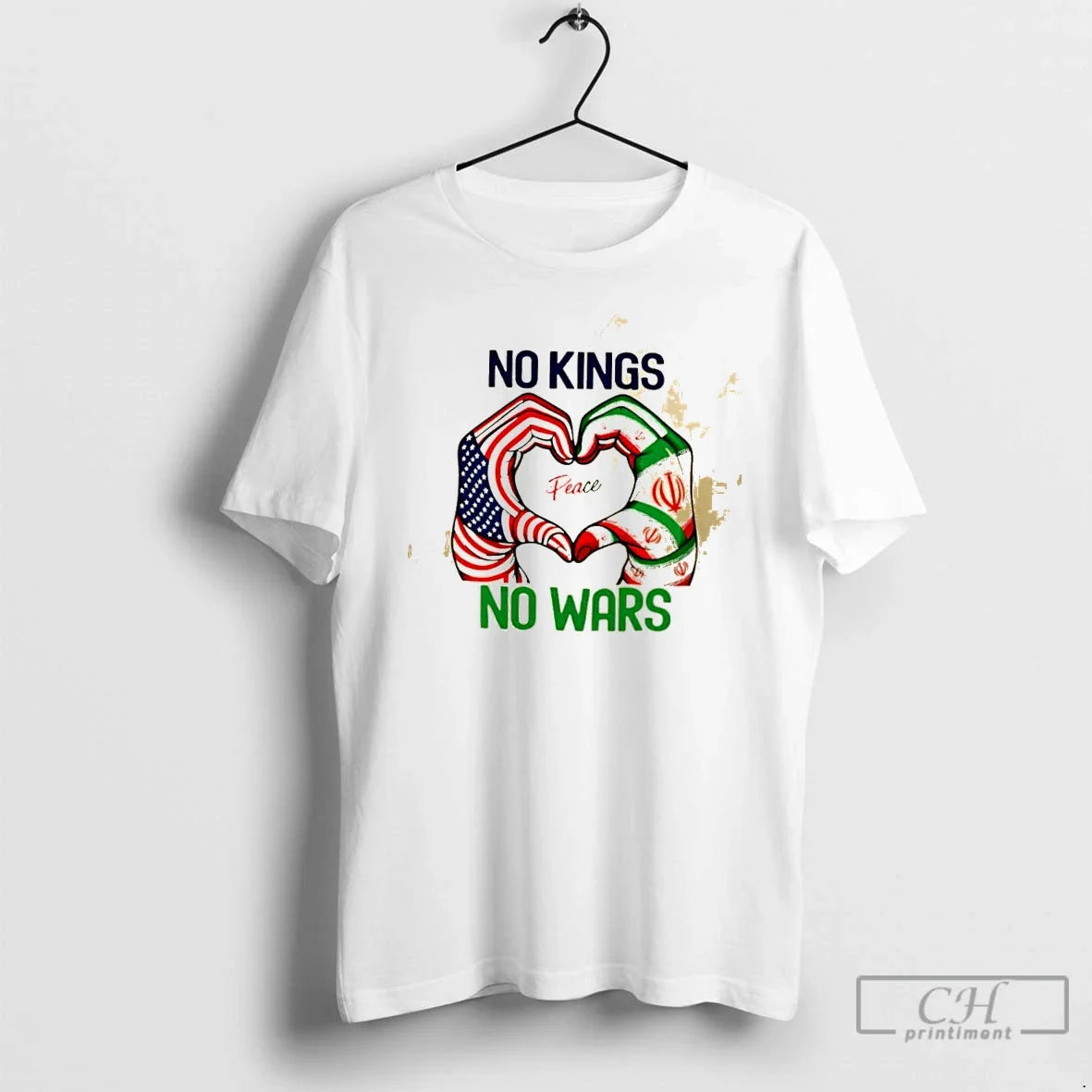 Classic Peace No Kings No Wars Unisex T-shirt, Sweatshirt, Hoodie, Long Sleeve Tee - T-Shirt, Sweatshirt, Hoodie