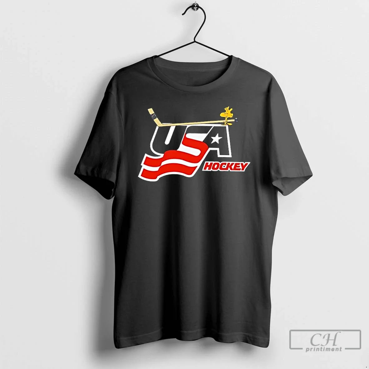 Classic Peanuts X Usa Hockey Woodstock Logo - T-Shirt, Sweatshirt, Hoodie