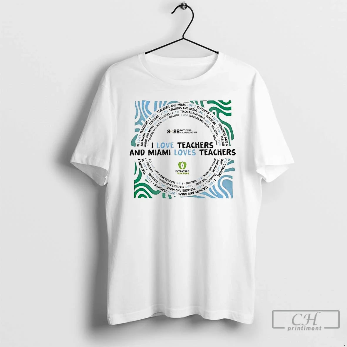 Classic Pitbull I Love Teachers And Miami Loves Teachers 2026 Cfp - T-Shirt, Sweatshirt, Hoodie