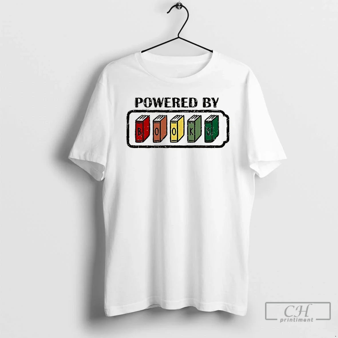 Classic Powered By Books Pride - T-Shirt, Sweatshirt, Hoodie