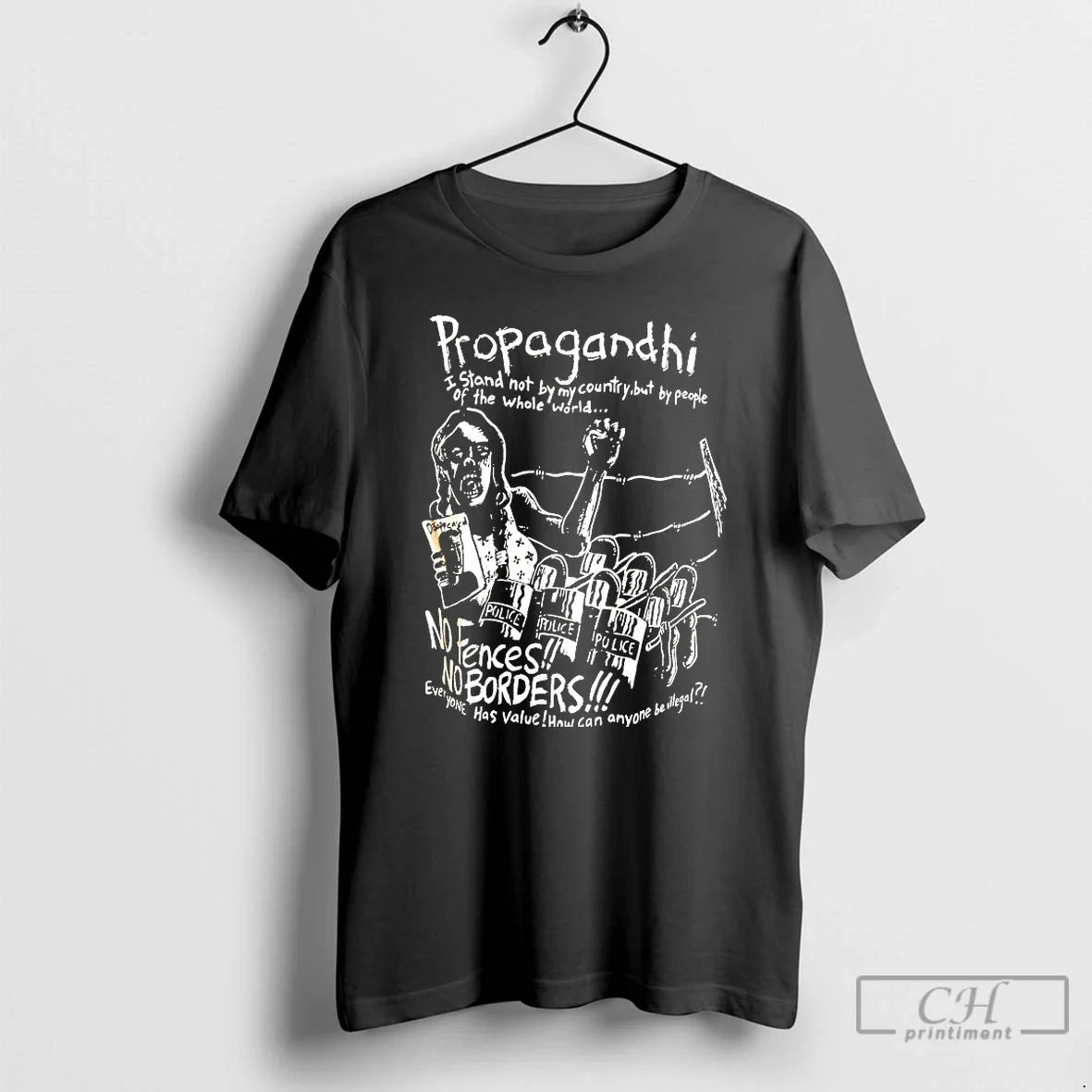 Classic Propagandhi No Borders No Fences - T-Shirt, Sweatshirt, Hoodie