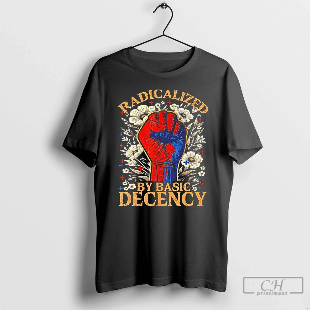 Classic Radicalized By Basic Decency - T-Shirt, Sweatshirt, Hoodie