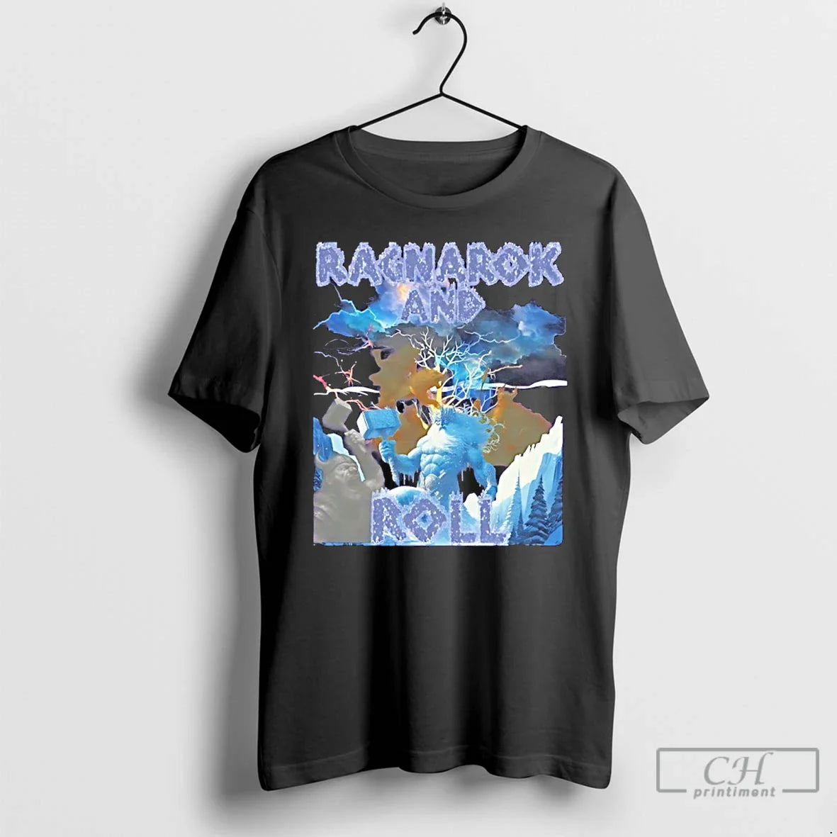 Classic Ragnarok And Roll Minnesota Vikings Graphic - T-Shirt, Sweatshirt, Hoodie