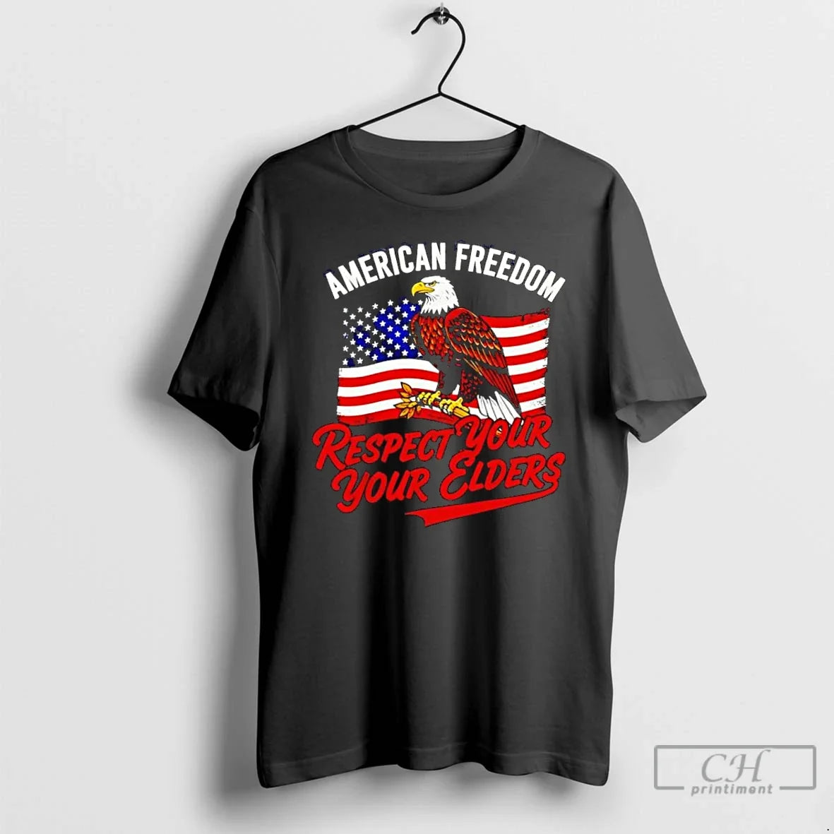 Classic Respect Your Elders American Freedom Patriotic Graphic - T-Shirt, Sweatshirt, Hoodie