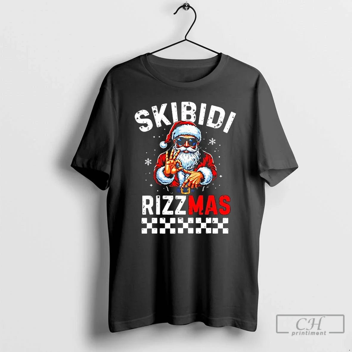 Classic Rizz Christmas Santa 6 7 Xmas Skibidi Rizzmas - T-Shirt, Sweatshirt, Hoodie