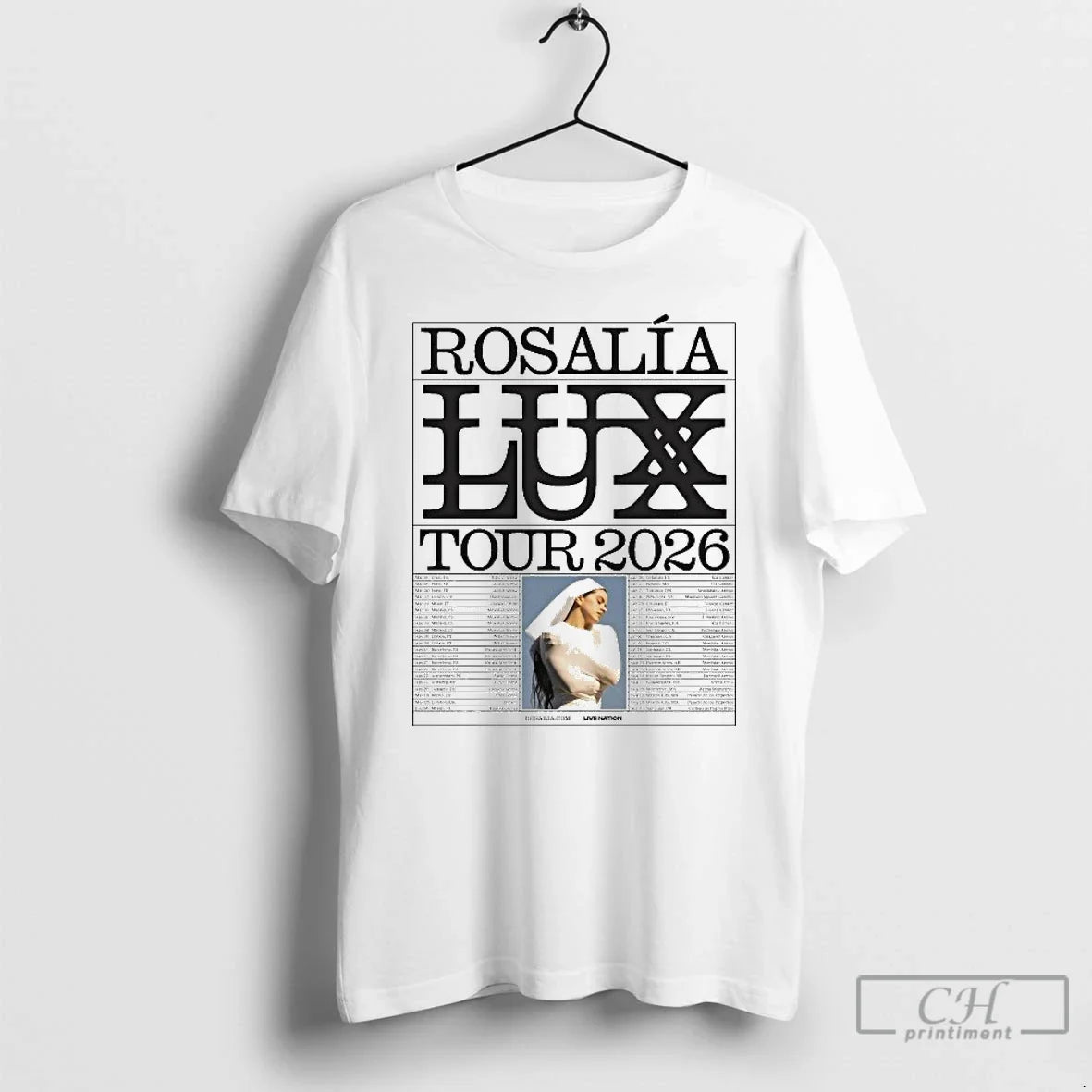 Classic Rosalia Lux Tour 2026 Europe And Uk And North American Dates T Shirts Sweater - T-Shirt, Sweatshirt, Hoodie