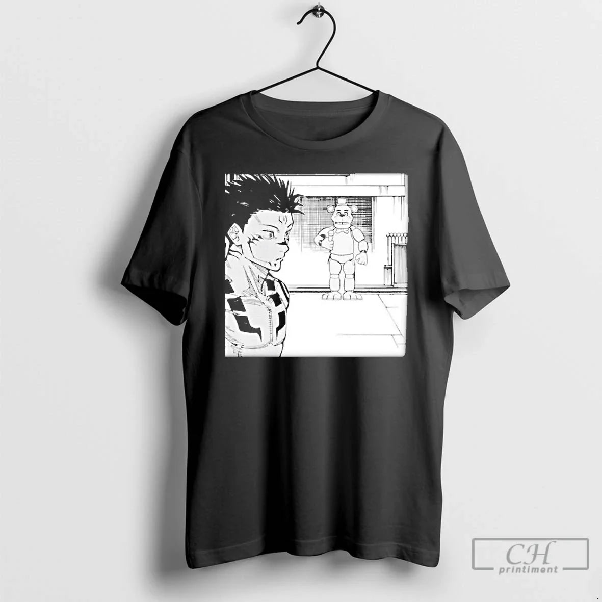 Classic Ryomen Sukuna Jujutsu Kaisen X Five Nights At Freddys - T-Shirt, Sweatshirt, Hoodie