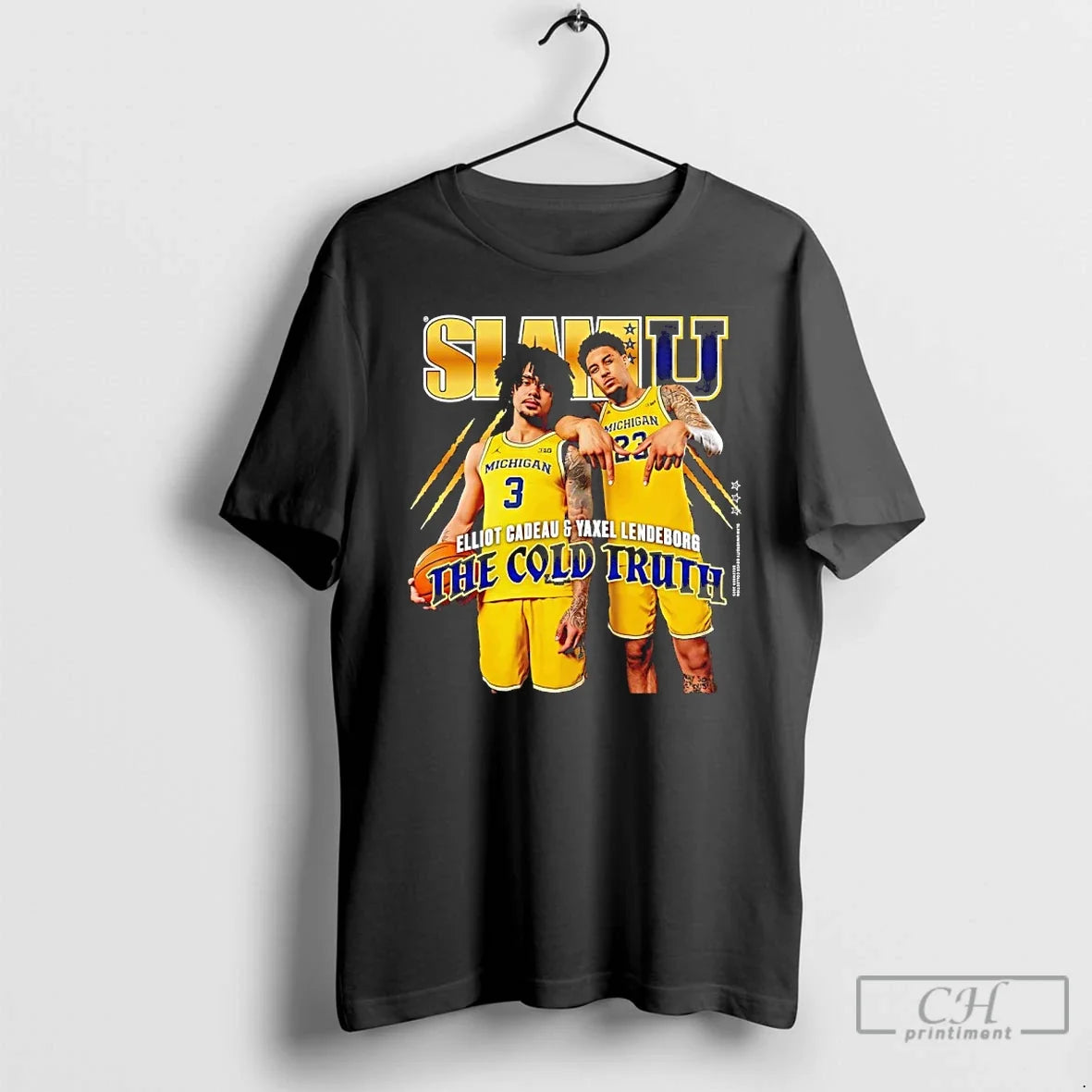 Classic Slamu Michigan Wolverines Yaxel Lendeborg And Elliot Cadeau The Cold Truth T Shirts Sweater - T-Shirt, Sweatshirt, Hoodie