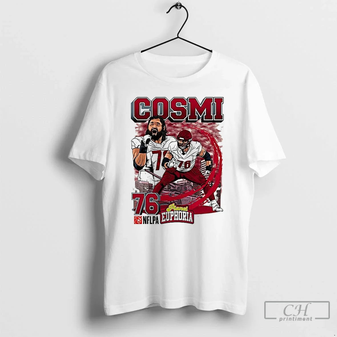 Classic Sam Cosmi Washington Commanders Football Tank Player Number 76 Cartoon - T-Shirt, Sweatshirt, Hoodie