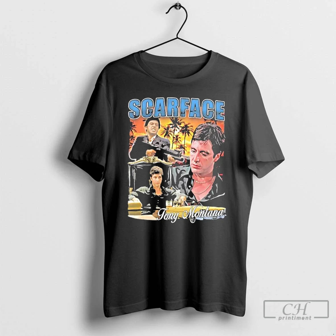 Classic Scarface Tony Montana Vintage Graphic - T-Shirt, Sweatshirt, Hoodie