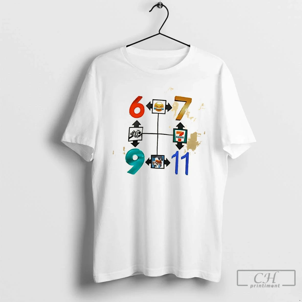 Classic Six Seven Nine Eleven 67 Joke 9 11 Unisex T-shirt, Sweatshirt, Hoodie, Long Sleeve Tee - T-Shirt, Sweatshirt, Hoodie