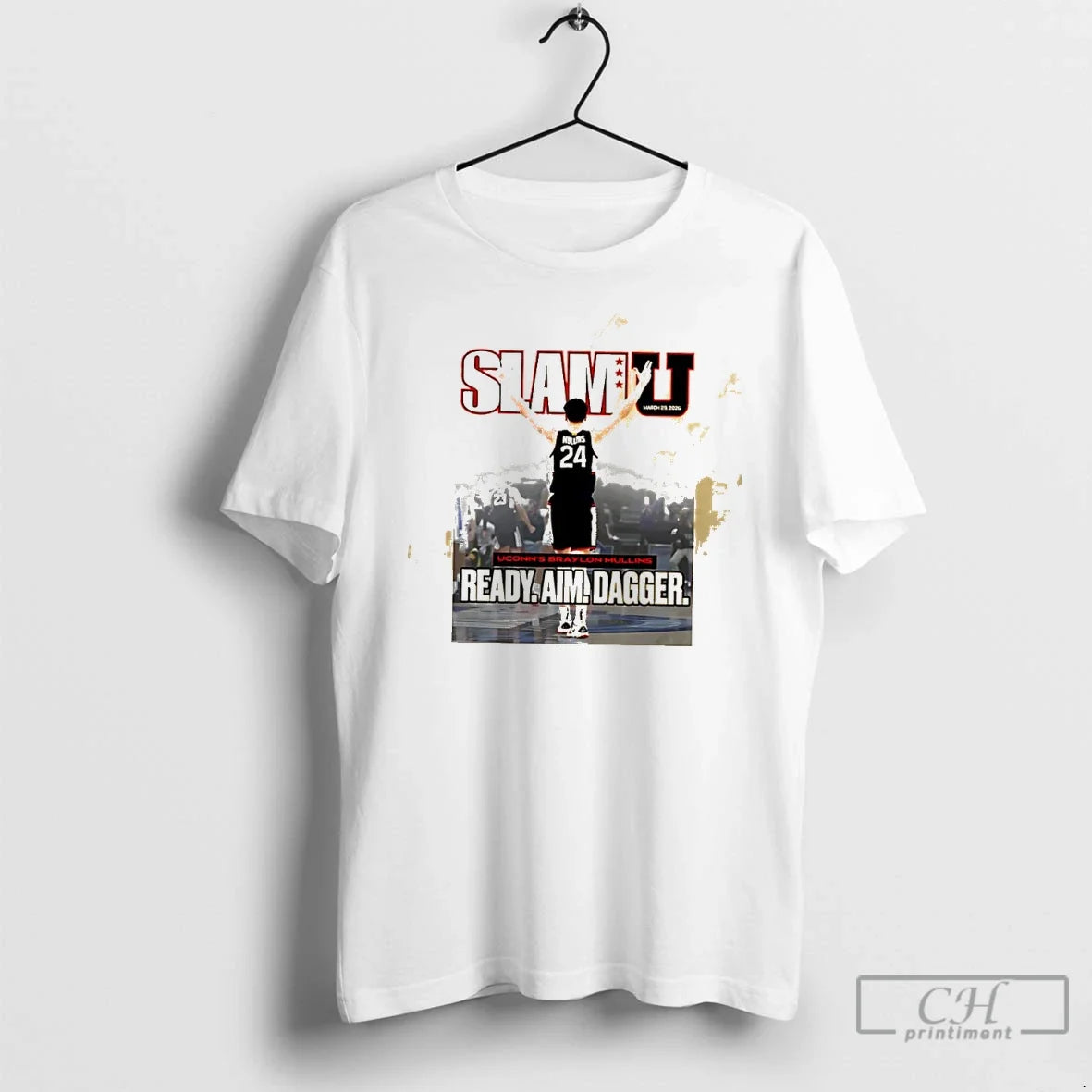 Classic Slam Uconns Braylon Mullins Ready Aim Dagger Unisex T-shirt, Sweatshirt, Hoodie, Long Sleeve Tee - T-Shirt, Sweatshirt, Hoodie