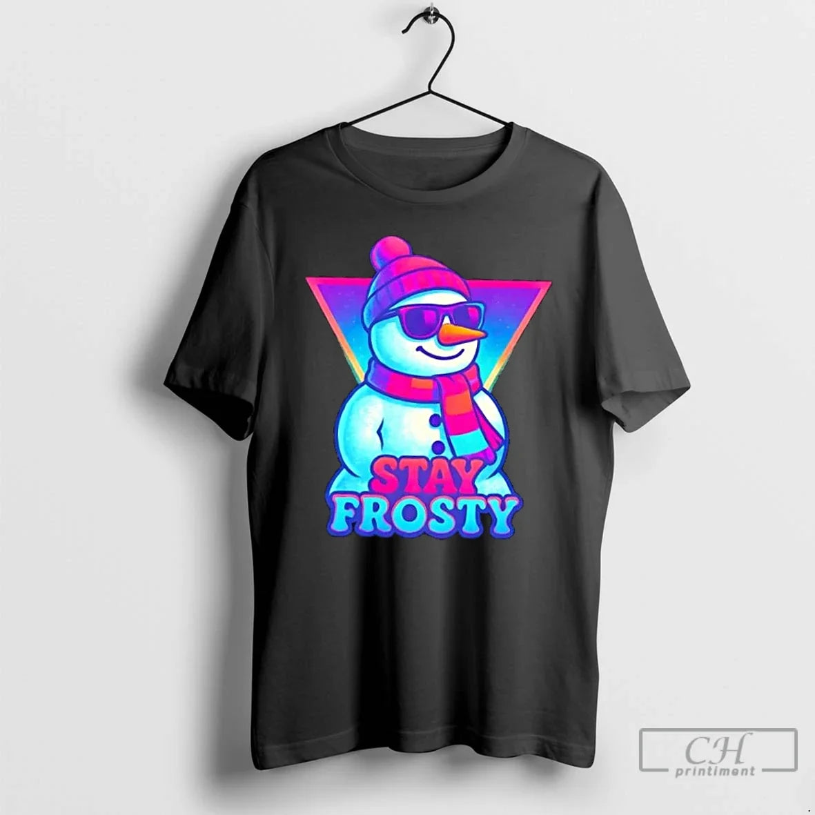 Classic Snowman Stay Frosty - T-Shirt, Sweatshirt, Hoodie