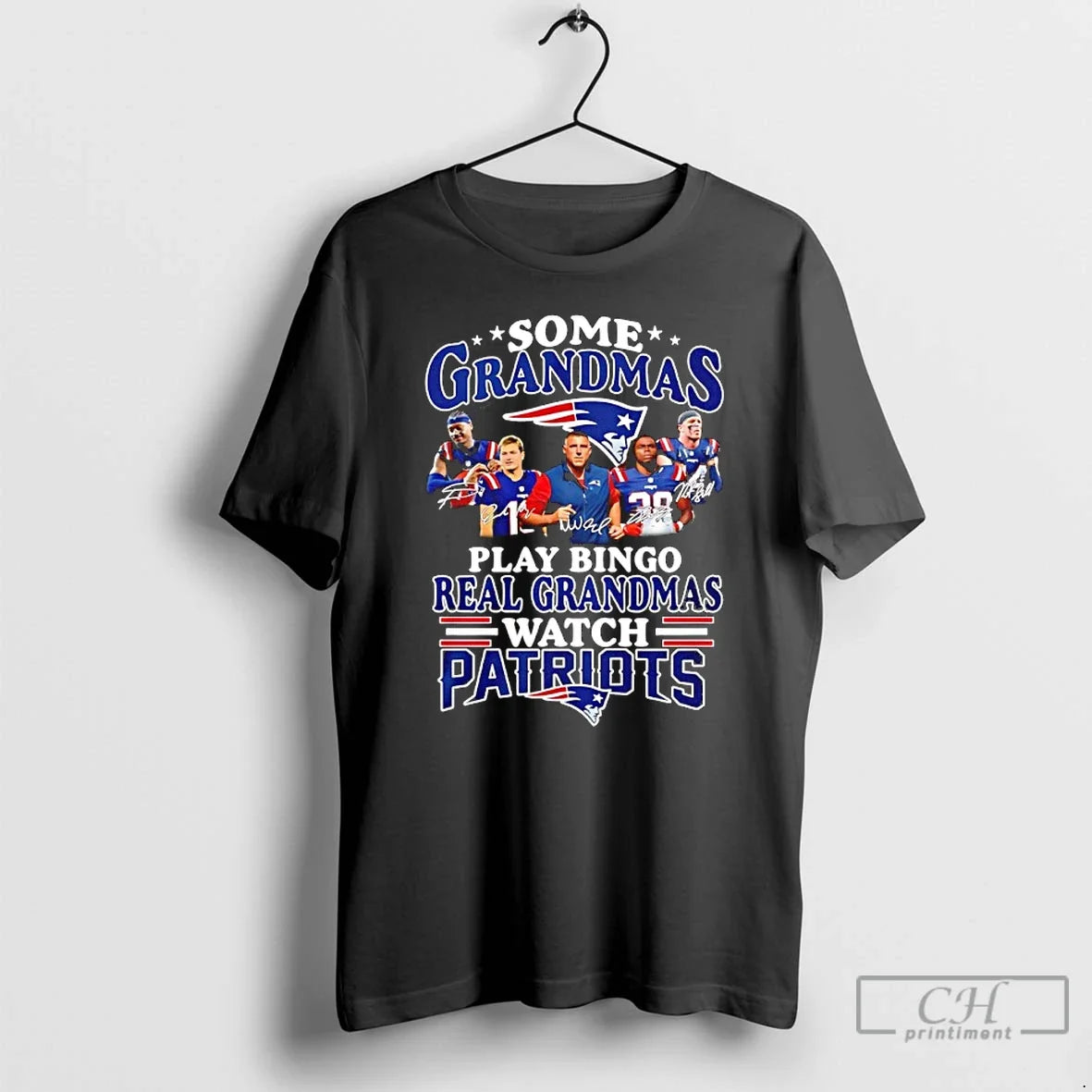 Classic Some Grandmas Play Bingo Real Grandmas Patriots - T-Shirt, Sweatshirt, Hoodie