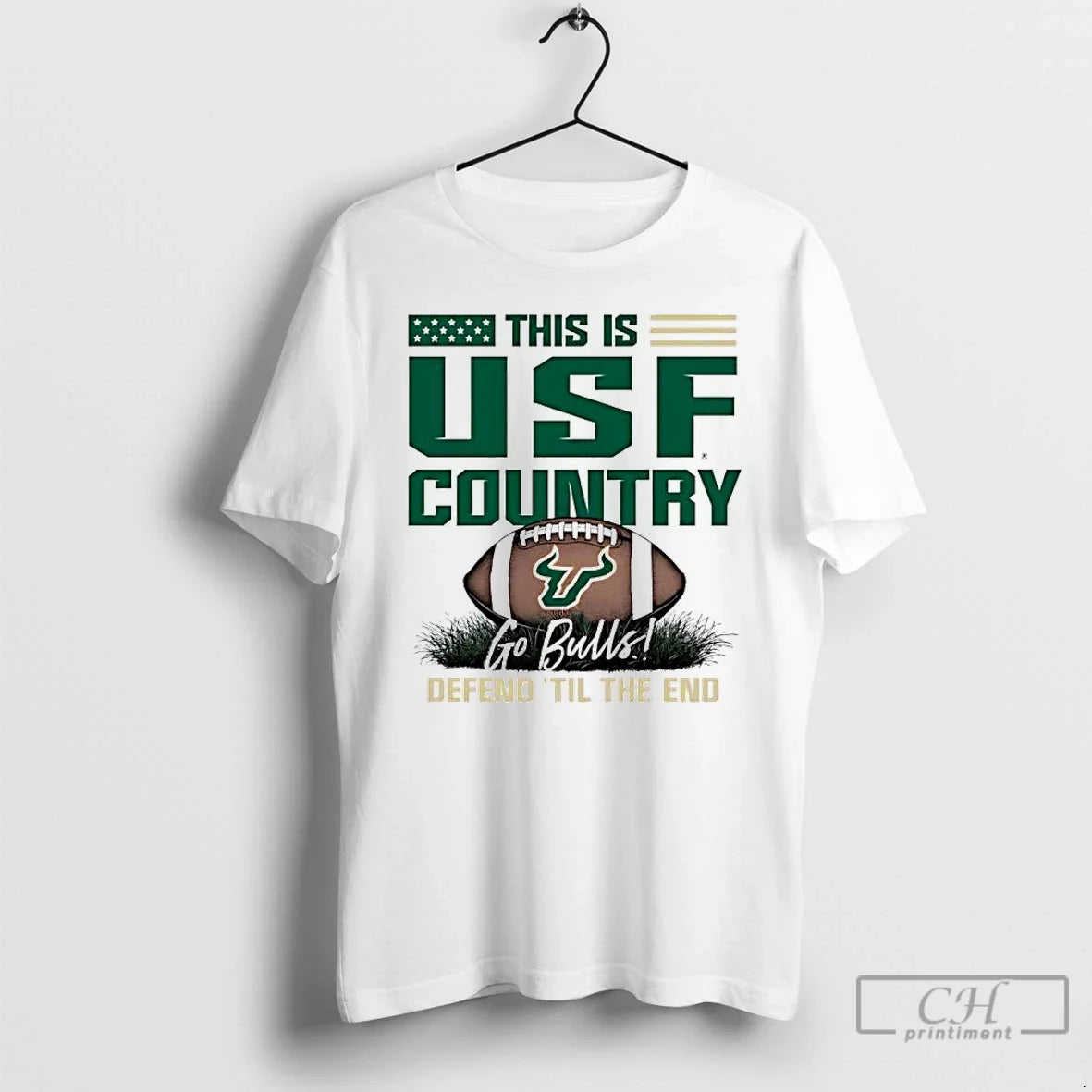 Classic South Florida Bulls This Is Usf Country Defend Til The End T Shirts Sweater - T-Shirt, Sweatshirt, Hoodie