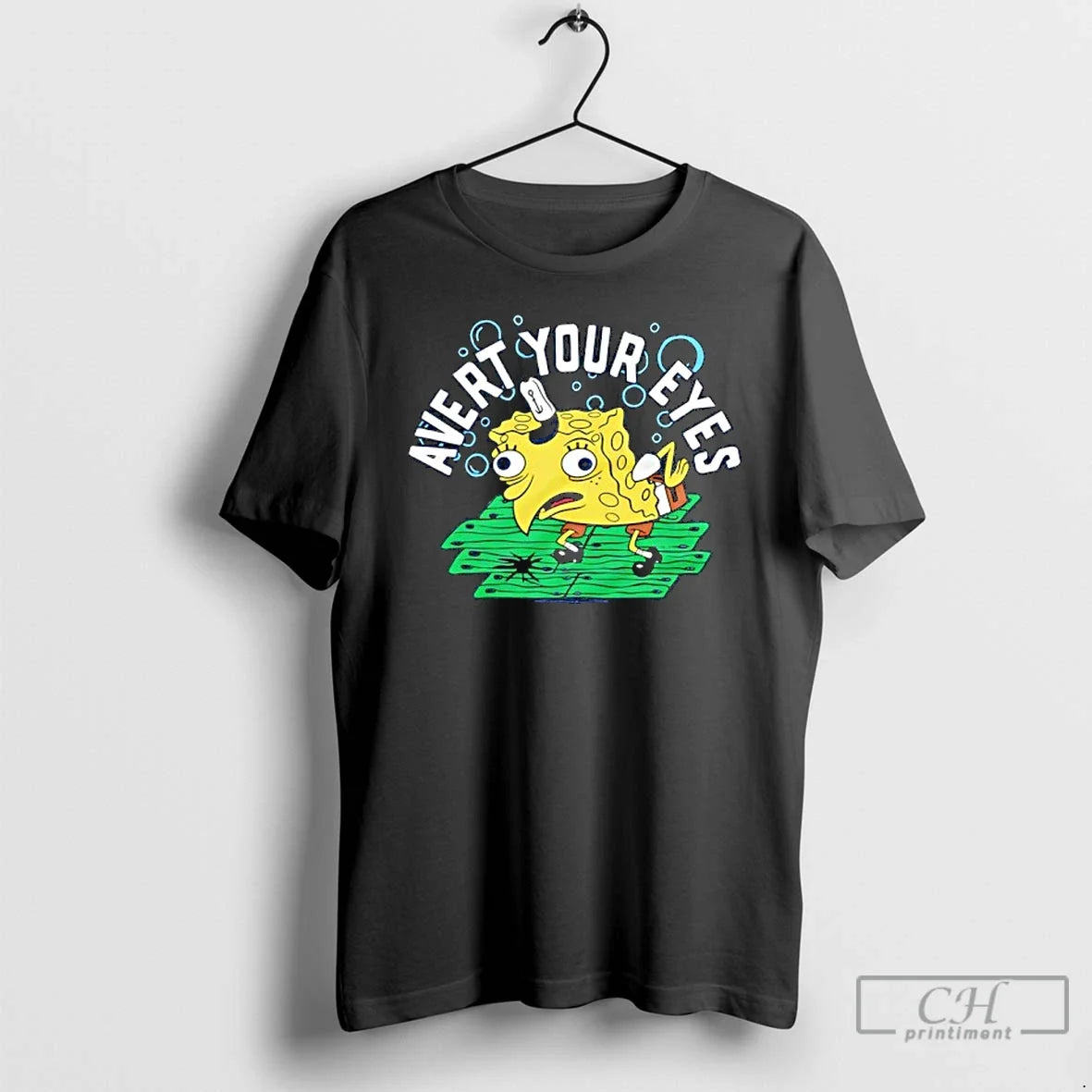 Classic Sponge Squarepants Avert Your Eyes Graphic - T-Shirt, Sweatshirt, Hoodie