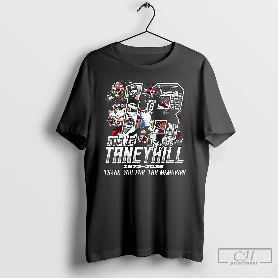 Classic Steve Taneyhill South Carolina Gamecocks Ncaa 1973 2025 Thank You For The Memories Signature - T-Shirt, Sweatshirt, Hoodie