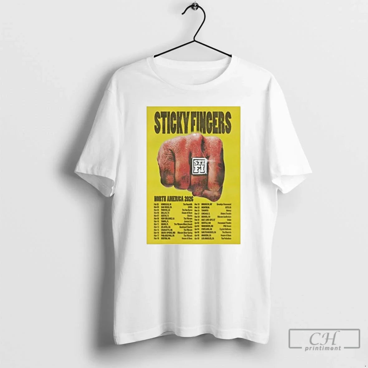Classic Sticky Fingers North America 2026 Tour - T-Shirt, Sweatshirt, Hoodie