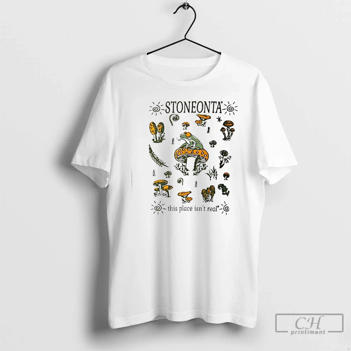 Classic Stoneonta This Place Isnt Real Frog Graphic - T-Shirt, Sweatshirt, Hoodie