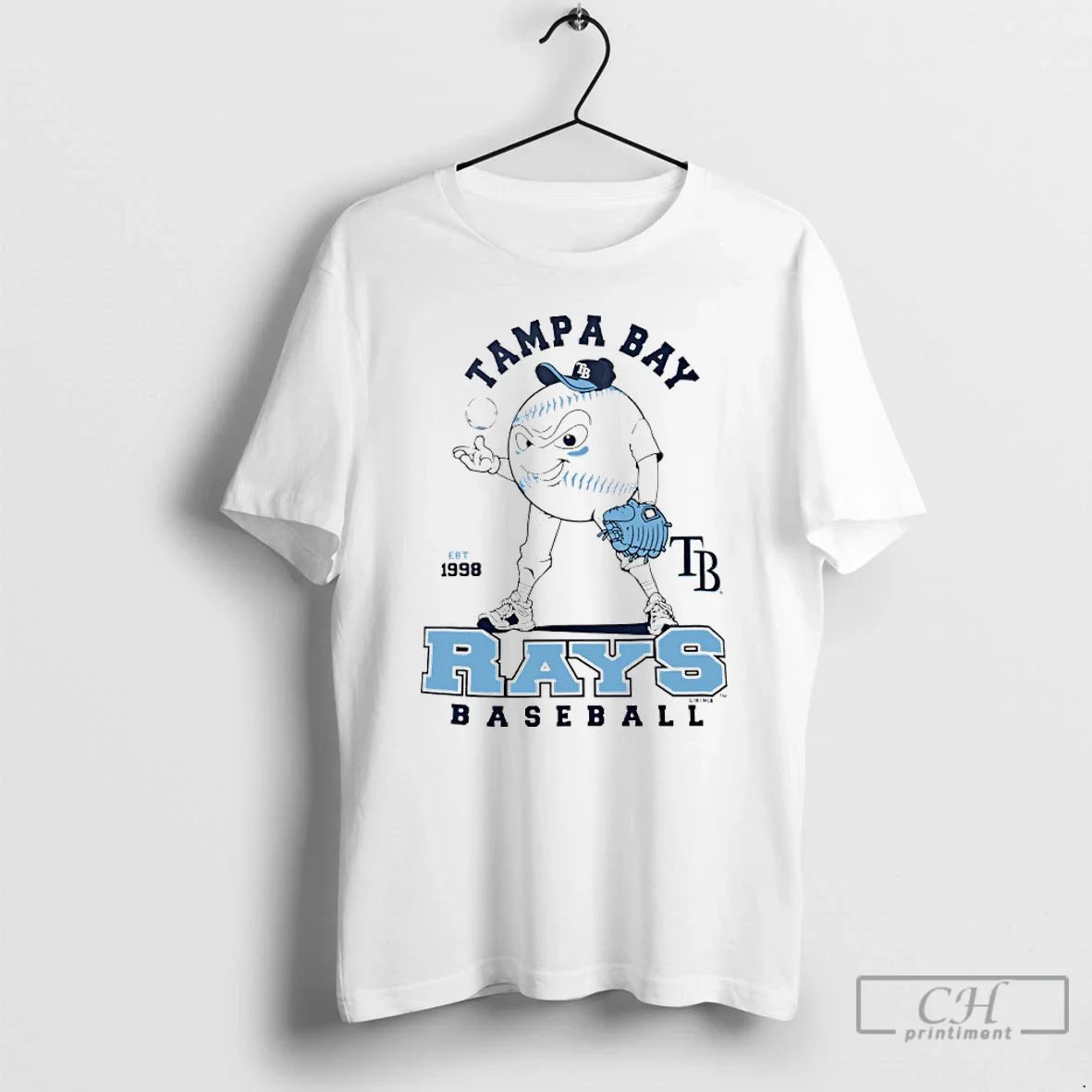 Classic Tampa Bay Rays Baseball Character Est 1998 Unisex T-shirt, Sweatshirt, Hoodie, Long Sleeve Tee - T-Shirt, Sweatshirt, Hoodie