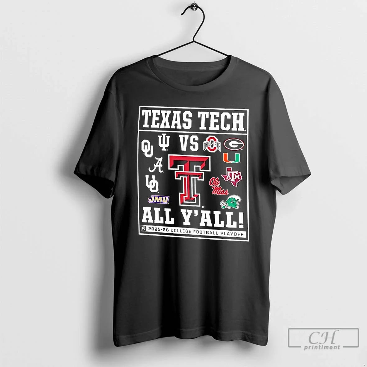 Classic Texas Tech 2025 Cfp All Yall - T-Shirt, Sweatshirt, Hoodie