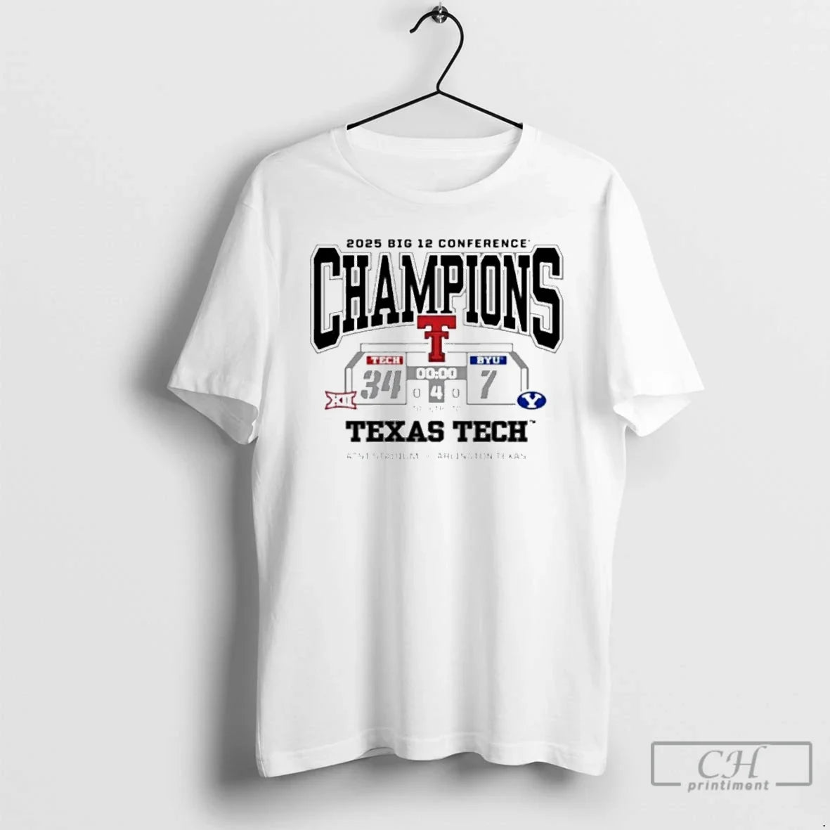 Classic Texas Tech Red Raiders Vs Byu Cougars 2025 Big 12 Conference Champions T Shirts - T-Shirt, Sweatshirt, Hoodie
