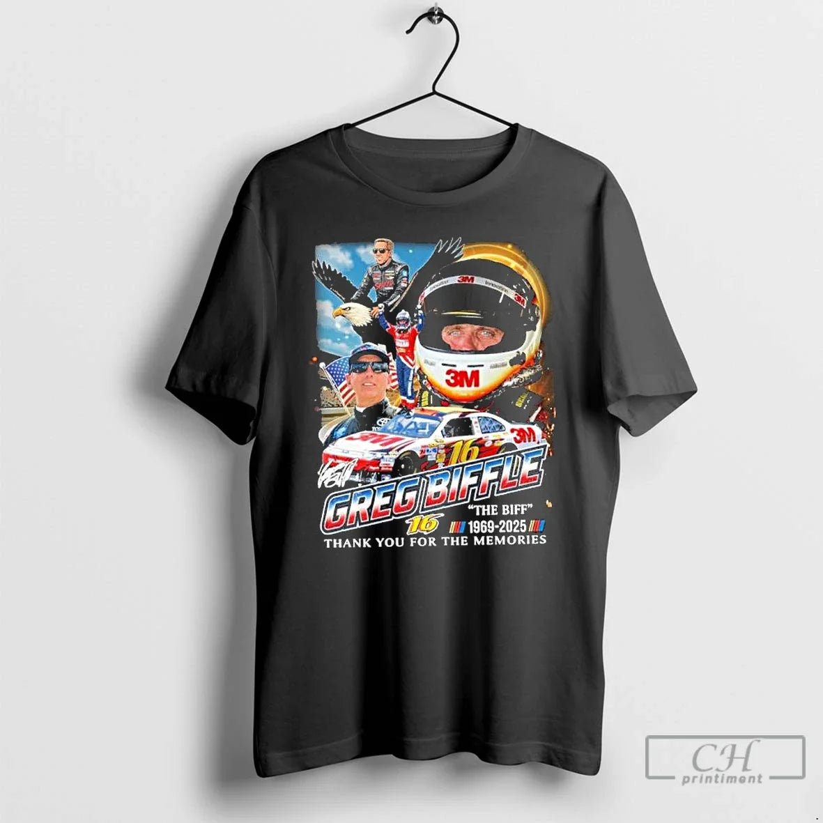 Classic The Biff Nascar Greg Biffle 1969 2025 Thank You For The Memories T Shirts - T-Shirt, Sweatshirt, Hoodie